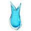 花瓶燕子Baleton-淺藍色Sommerso-原裝Murano玻璃OMG