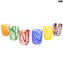 Set de 6 verres Filanti - Gobelets Mix couleurs - Verre de Murano Original OMG