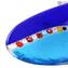 Millefiori plate Light Blue and Blue - Empty pockets - Murano Glass