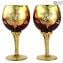 Lot de 2 Verres Trefuochi Rouge - You & Me - Verre de Murano Original