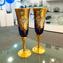 Set de 2 Verres Trefuochi Flute Blue - You & Me - Verre de Murano Original