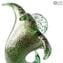 Green Calla with dew - Abstract - Original Murano Glass