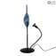 Disc on Stand Table Lamp - Ice Star - Original Murano Glass