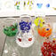 Set of 6 Drinking glasses - Allegro - Original Murano Glass