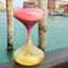 Hourglass - Orange - Original Murano Glass Omg