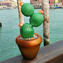 Fermacarte Cactus - Vetro di Murano Originale