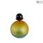 Elegante Flasche - Orange - Mundgeblasen - Original Muranoglas OMG