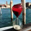 Sanduhr - Rot - Original Murano Glass Omg