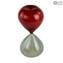 Sanduhr - Rot - Original Murano Glass Omg