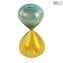 Hourglass - Yellow - Original Murano Glass Omg