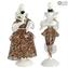 Figure goldoniane - Arlecchino - Dama e Cavaliere Veneziani