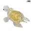 السلحفاة الذهبية - الحيوانات - زجاج مورانو الأصلي OMG