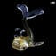 الحوت الذهبي - الحيوانات - زجاج مورانو الأصلي OMG