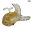 Baleia Dourada - Animais - Vidro Murano Original OMG