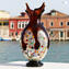 Gabbiano Amber - Vase - Murano glass Millefiori