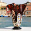 Tulipano Bernstein - Vase Millefiori - Original Muranoglas OMG