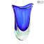 Vase Bubble Bowl Sommerso Venixe Saturno Blue Green- Original Murano Glass OMG®