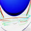 Vase Bubble Bowl Sommerso Venixe Saturno Blue Green- Original Murano Glass OMG®