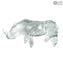 Rhinoceros-手作り-オリジナルムラーノグラス