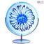 Disc on Stand - Frozen - Original Murano Glass