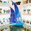 Segelboot - Gefrorener Stil - Original Murano Glass OMG