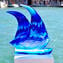 Velero - Estilo Frozen - Cristal de Murano original OMG