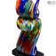 Escultura de ondas coloridas - Color Splash - Vidro Murano original OMG