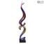 Sculpture Vagues de couleur - Splash de couleur - Verre de Murano original OMG