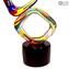 Rubik Cube Sculpture - Color Splash - Original Murano Glass OMG