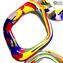 Rubik Cube Sculpture - Color Splash - Original Murano Glass OMG