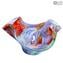 Sombra de color - Centro de mesa Bowl Sombrero - Cristal de Murano original