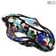 Floral Garden Sombrero - Blown Bowl - Original Murano Glass