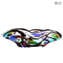 Floral Garden Sombrero - Blown Bowl - Original Murano Glass