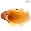 Amber Lava - Serviettenvase - Original Muranoglas