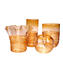 Filante Amber - Vase Tube - Verre de Murano Original