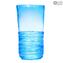 Filante Artic - Vase Tube - Verre de Murano Original