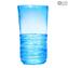 Filante Artic - Tube Vase - Original Murano Glass