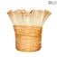 Filante Amber - Vase Serviettes - Verre de Murano Original