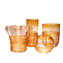 Filante Amber - Vase Ovale - Verre de Murano Original
