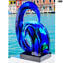 Vague de la mer bleue - Sculpture - Verre de Murano original OMG