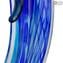 Welle des blauen Meeres - Skulptur - Original Murano Glass OMG