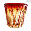 Basket - Red Vase - Original Murano Glass