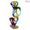 Ouro Material - Abstrato - Escultura em Vidro Murano