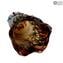 مزهرية موسانا بني فاتح - تحية لبيكاسو - زجاج مورانو الأصلي OMG