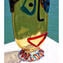 Vaso Musana Marrone - Tributo a Picasso - Vetro di Murano Originale OMG