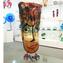 Musana Vase Hellbraun - Hommage an Picasso - Original Murano Glass OMG