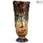 Musana Vase Light Brown - Tribute to Picasso - Original Murano Glass OMG