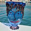 ムラーノ花瓶ブルー-ピカソへのオマージュ-オリジナルムラーノグラスOMG
