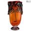 Musana Vase Orange - Hommage an Picasso - Original Murano Glass OMG