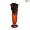 Musana Vase Orange - Tribute to Picasso - Original Murano Glass OMG